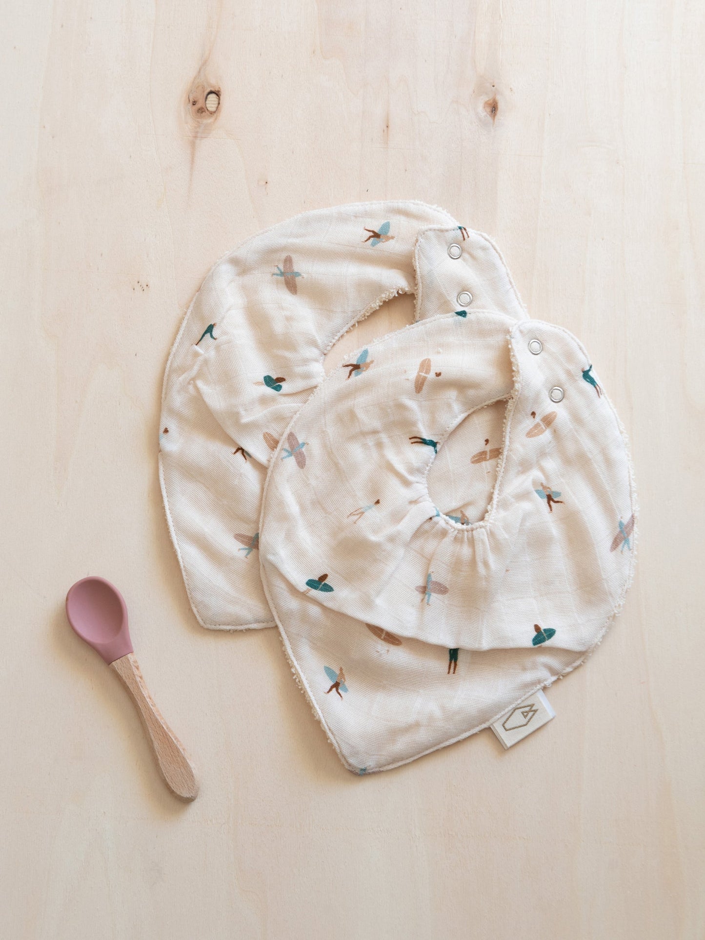 Lot de 2 bavoirs bandana - MAEL