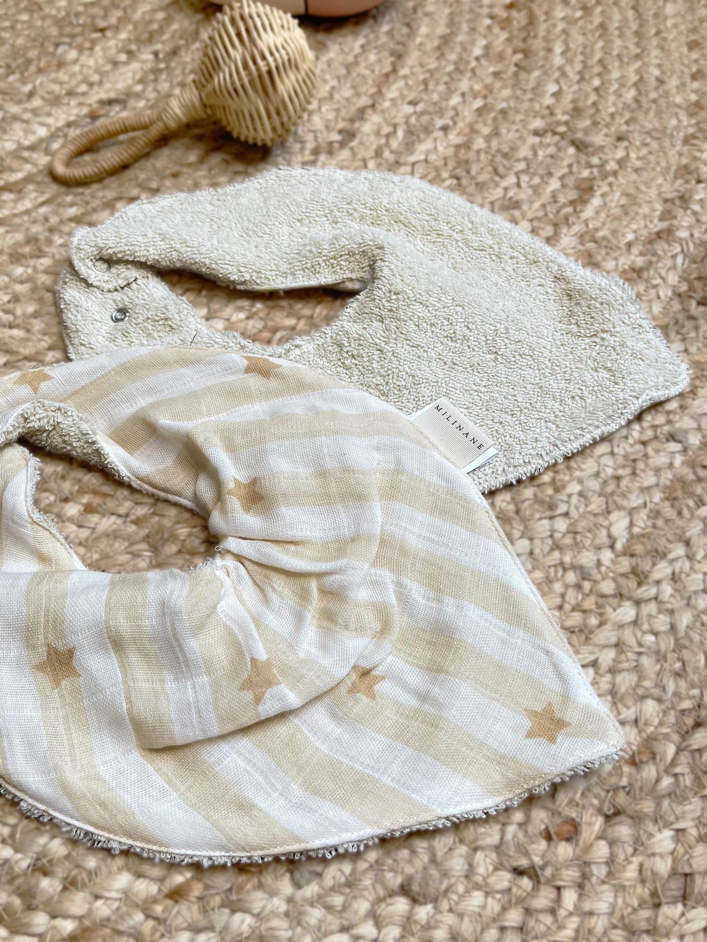 Lot de 2 bavoirs bandana - MAEL 