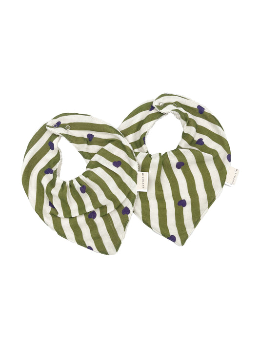 Lot de 2 bavoirs bandana - MAEL 